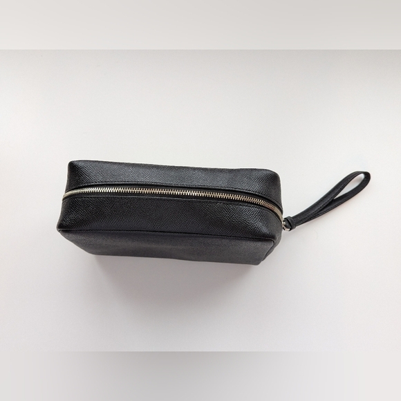 NWOT Coach Black Zippered  Leather Toiletry/Travel/Cosmetic/Case/Bag - Picture 6 of 12